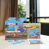 Buy 36 Pieces Airport Jigsaw Puzzle for Kids Ages 4+, Best Puzzle Game for Children, Memory Skill, Creative Thinking, Color Recognition, Birthday Gift Choice!